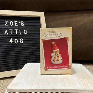 Hallmark A HAPPY LITTLE SNOWMAN Ornament